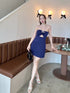 SIRINNN Sleeveless Hollow Out Mini Dresses
